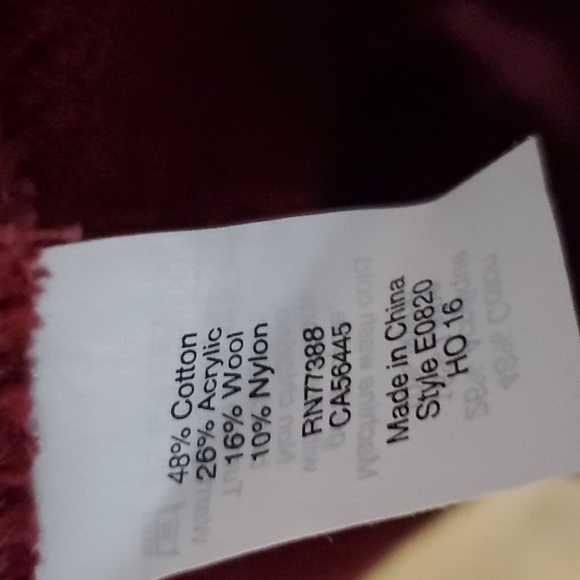 J. Crew Funnel Cowlneck Sweatshirt / Sweater Cotton Acrylic Nylon Wool Blend - Picture 4 of 5